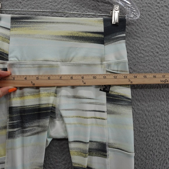 DSG Cold Weather Compression Legging Size XS Green White Stripe Women NWT - Picture 8 of 14